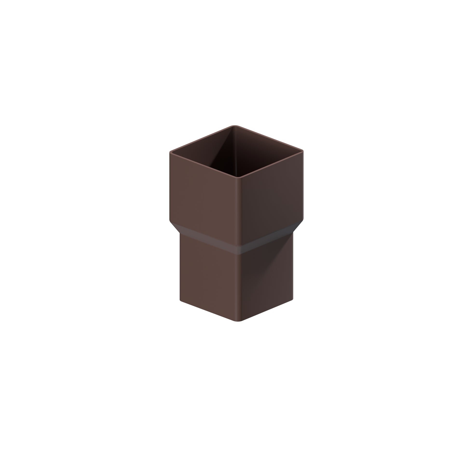 Dales Contemporary Square 76.2mm  Downpipe - Pipe Connector