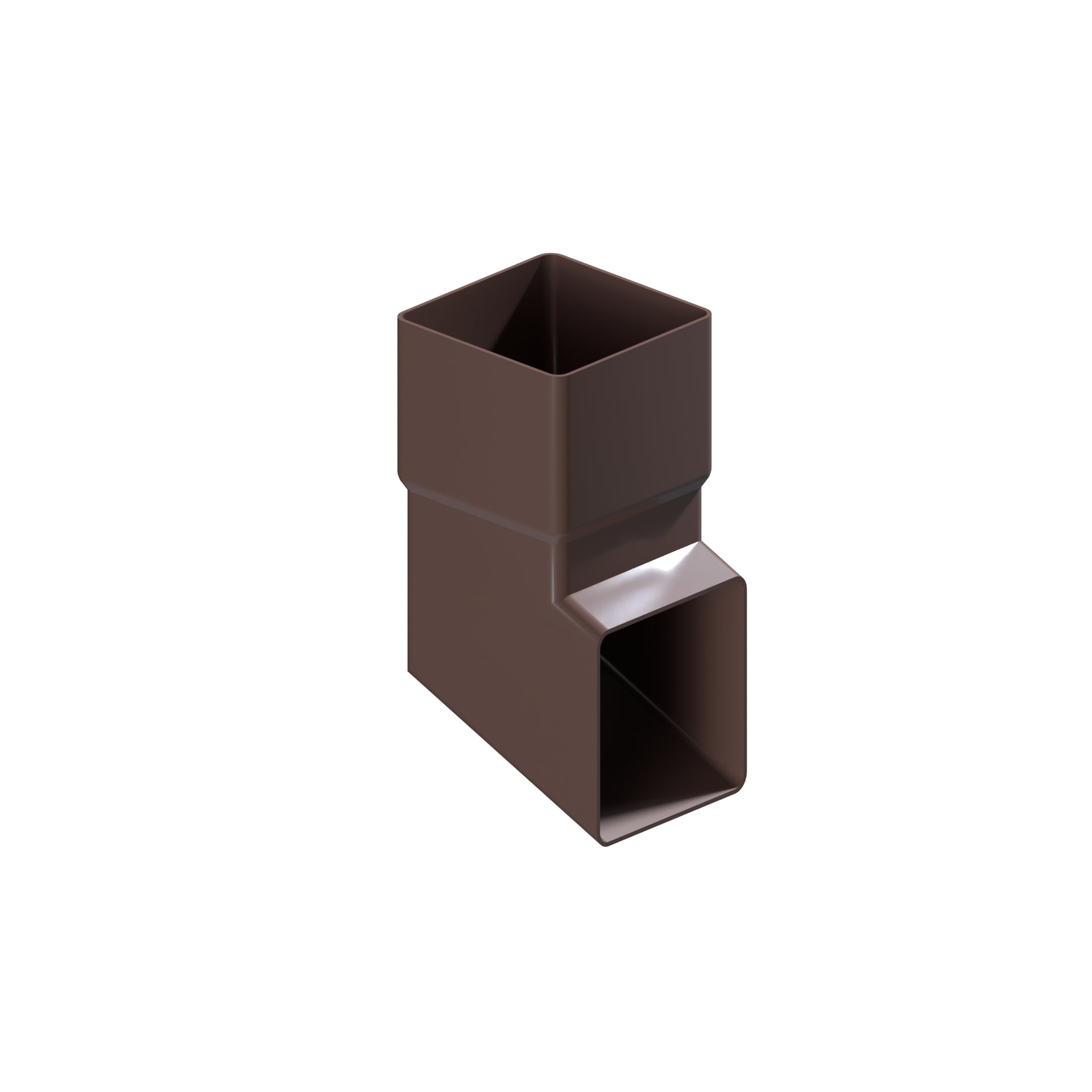 Dales Contemporary Square 76.2mm Downpipe - 112.5 Degree Pipe Shoe CW Socket