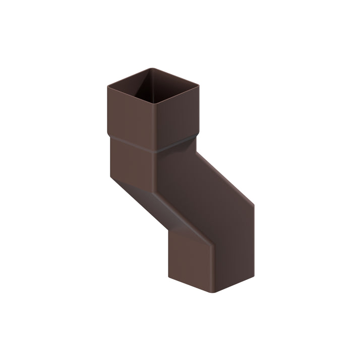 Dales Contemporary Square 76.2mm Downpipe - Pipe Offset 135 Degree (100mm Projection) CW Socket