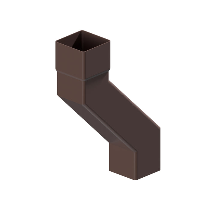 Dales Contemporary Square 76.2mm  Downpipe - Pipe Offset 135 Degree (150mm Projection) CW Socket