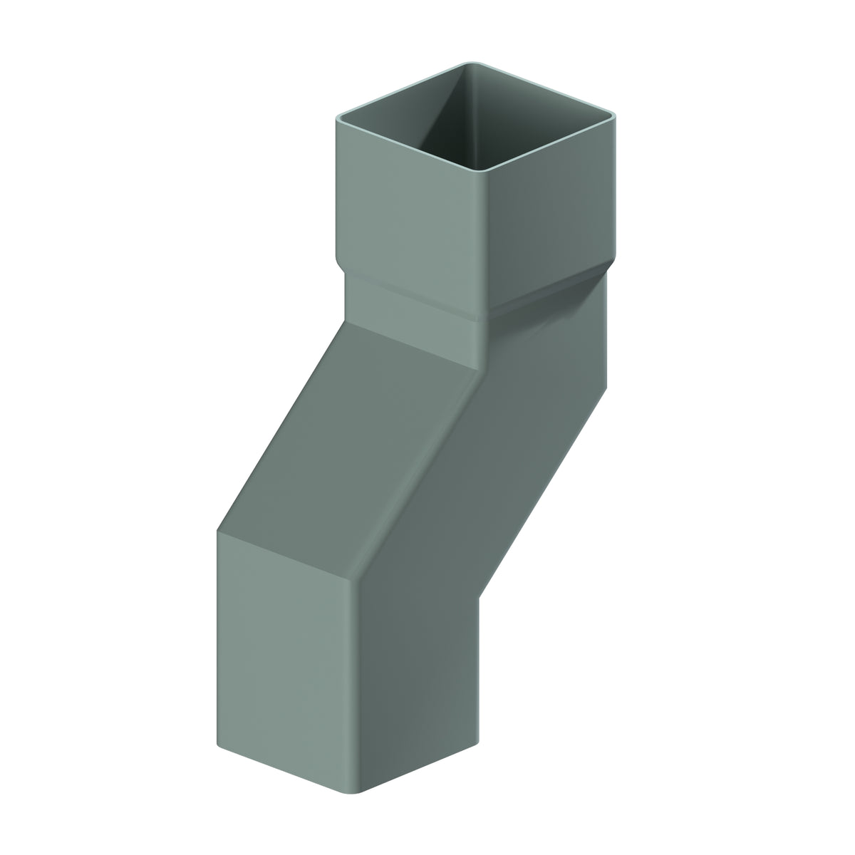 Dales Contemporary Square 101.6mm Downpipe - Pipe Offset 135 Degree (100mm Projection) CW Socket