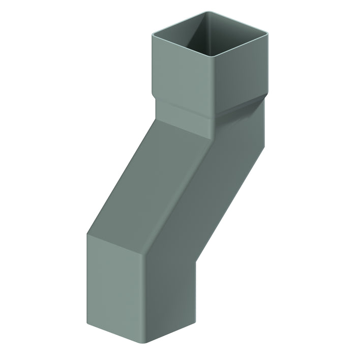 Dales Contemporary Square 101.6mm Downpipe - Pipe Offset 135 Degree (150mm Projection) CW Socket