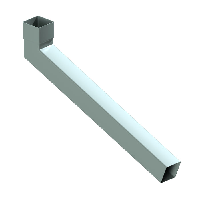 Dales Contemporary Square 101.6mm Downpipe - Long Tailed Elbow 112.5 Degree (1000mm Projection) CW