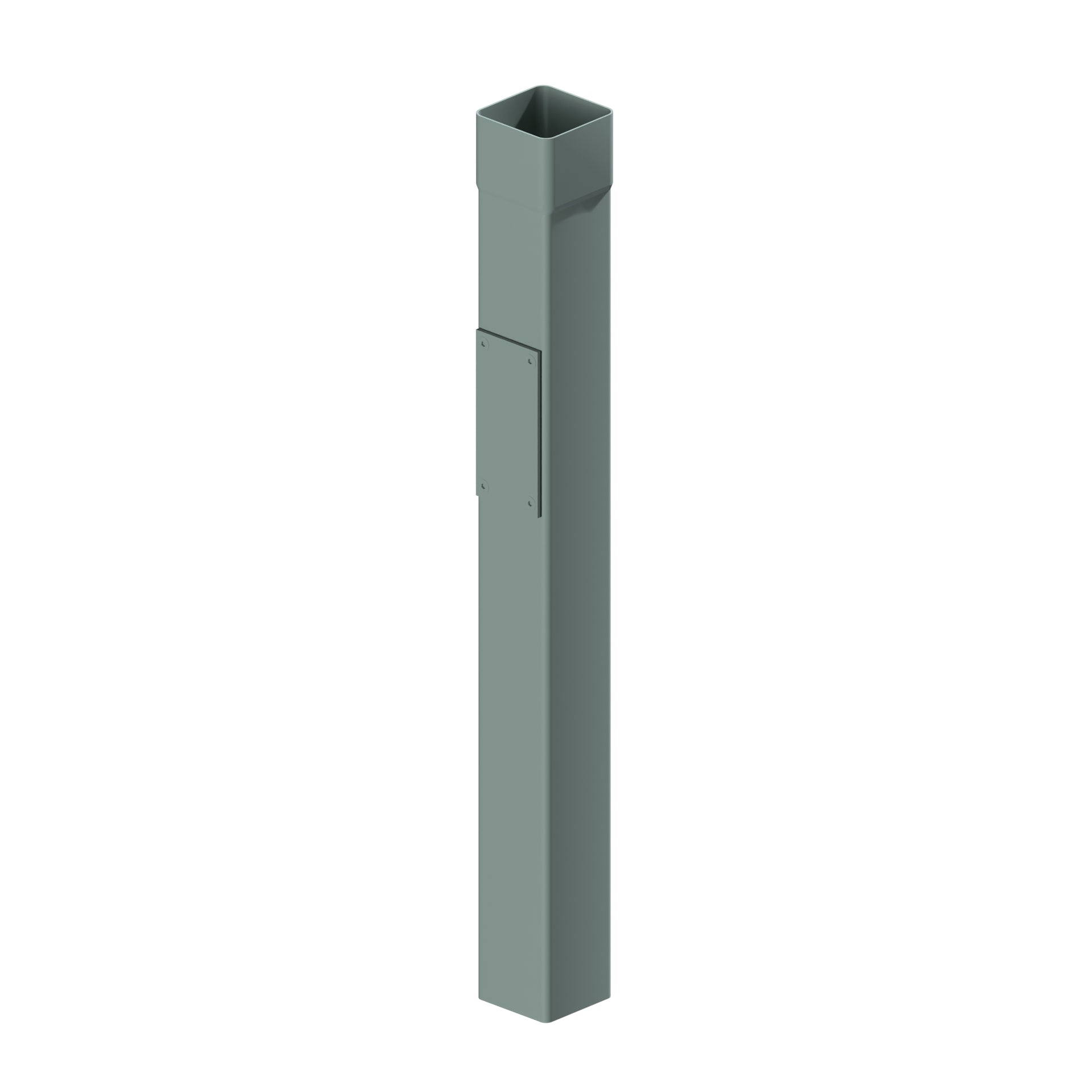 Dales Contemporary Square 101.6mm Downpipe - Rodding Access 750mm Long