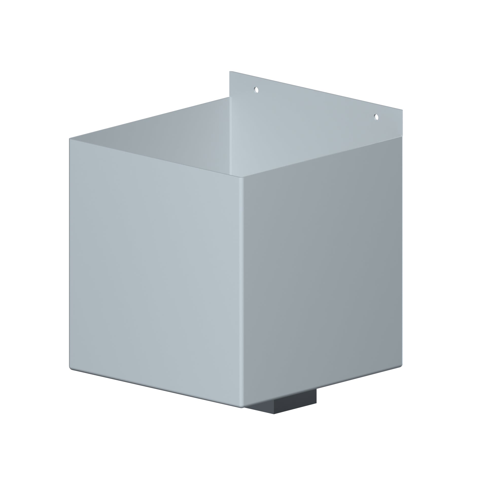 Dales Contemporary Rectangular 100x75mm Downpipe - Box Hopper (30mm Offset) 250x225x225mm