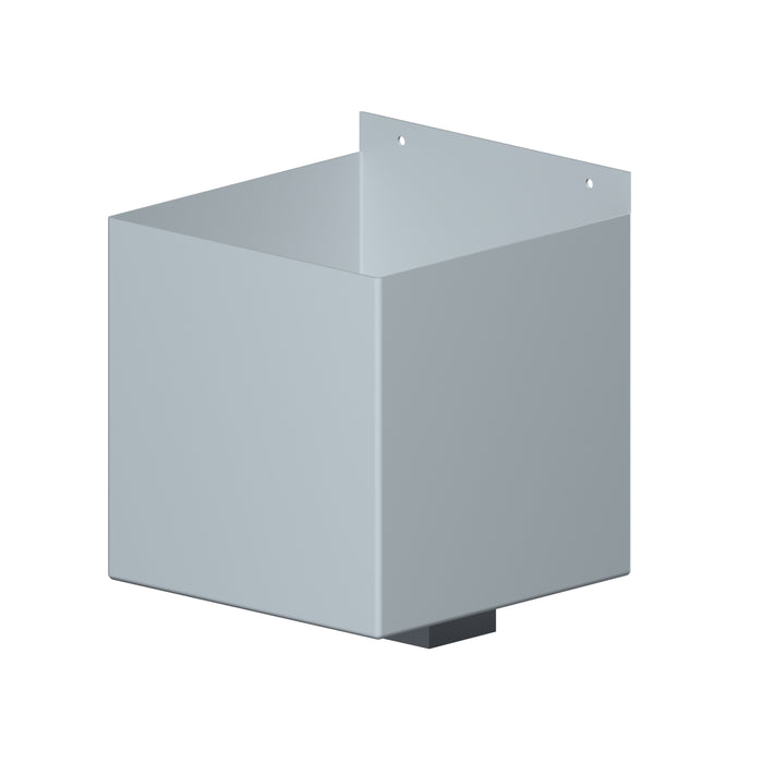 Dales Contemporary Rectangular 100x75mm Downpipe - Box Hopper (30mm Offset) 250x225x225mm
