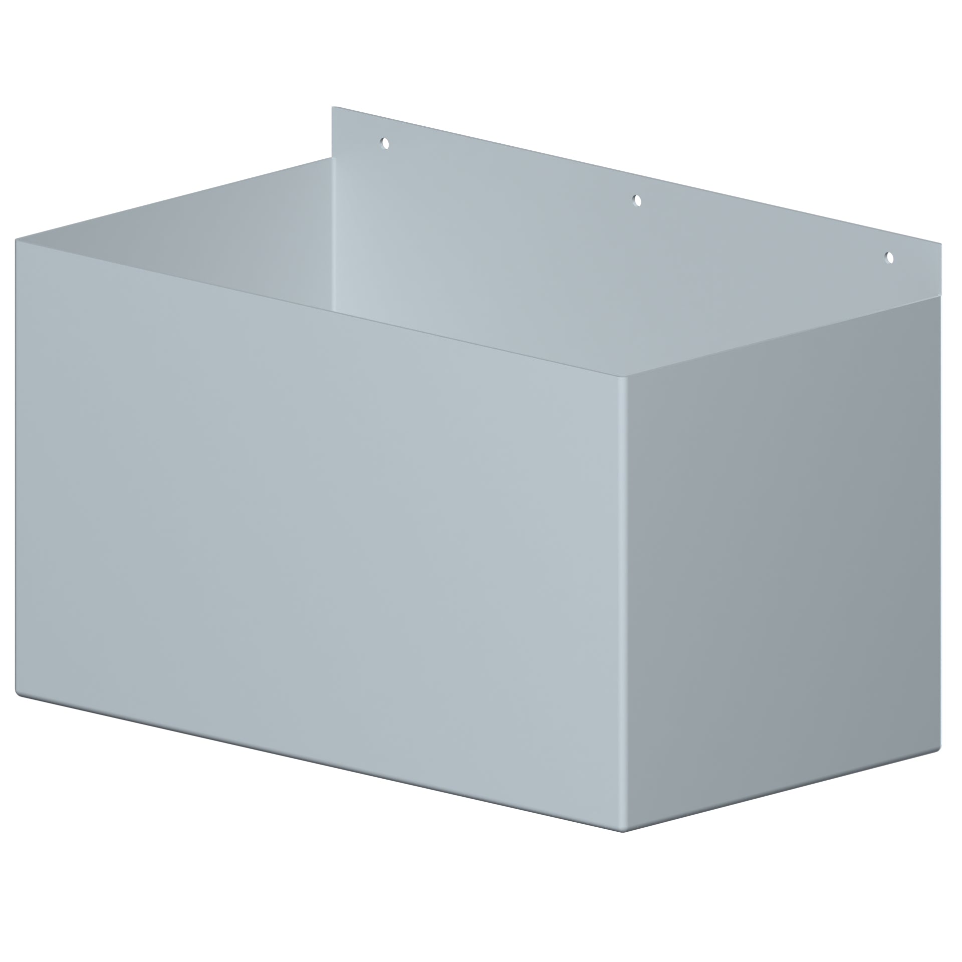 Dales Contemporary Rectangular 100x75mm Downpipe - Box Hopper (30mm Offset) 400x225x225mm