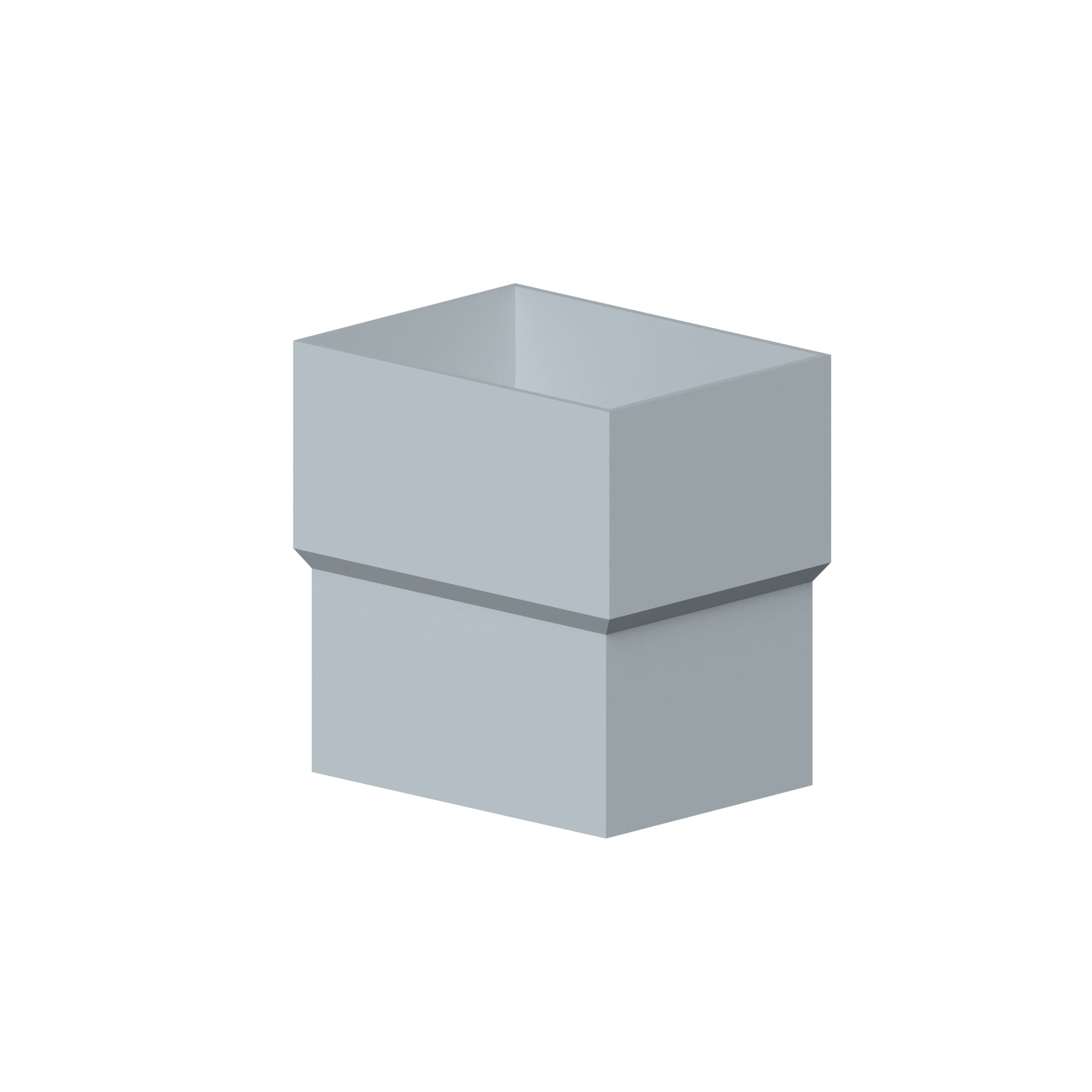 Dales Contemporary Rectangular 100x75mm  Downpipe - Pipe Connector