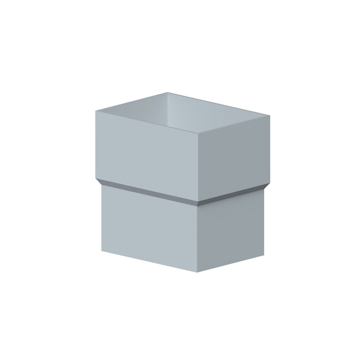 Dales Contemporary Rectangular 100x75mm  Downpipe - Pipe Connector