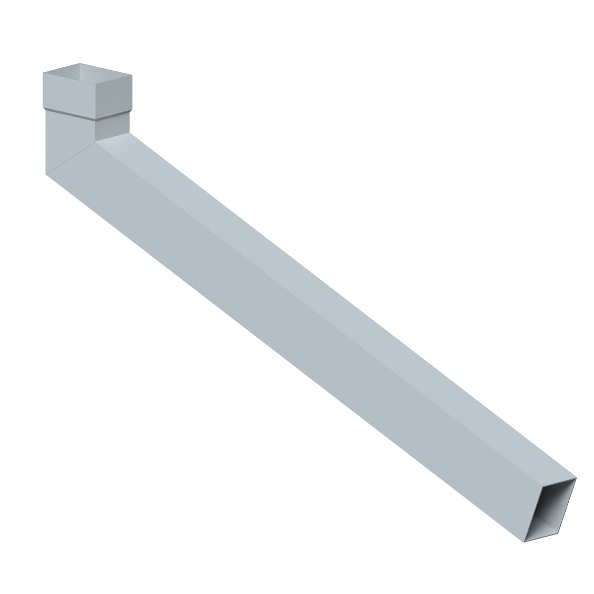 Dales Contemporary Rectangular 100x75mm Downpipe - Long Tailed Elbow 112.5 Degree L/R (1000mm Projection) CW