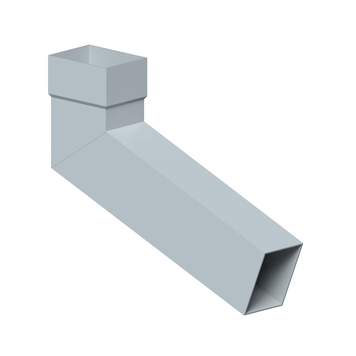 Dales Contemporary Rectangular 100x75mm Downpipe - Long Tailed Elbow 112.5 Degree L/R (300mm Projection) CW Socket