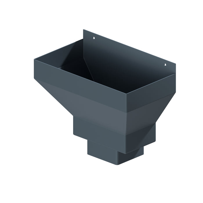 Dales Contemporary Square 150mm Downpipe - Standard Hopper