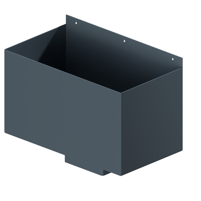 Dales Contemporary Square 150mm Downpipe - Box Hopper (30mm Offset) 400x225x225mm