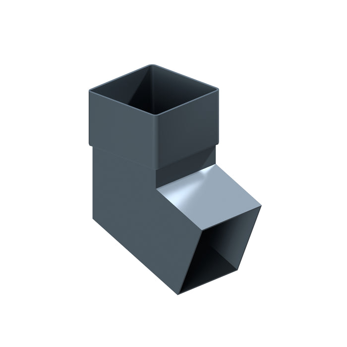 Dales Contemporary Square 150mm Downpipe - Standard Pipe Elbow 112.5 Degree