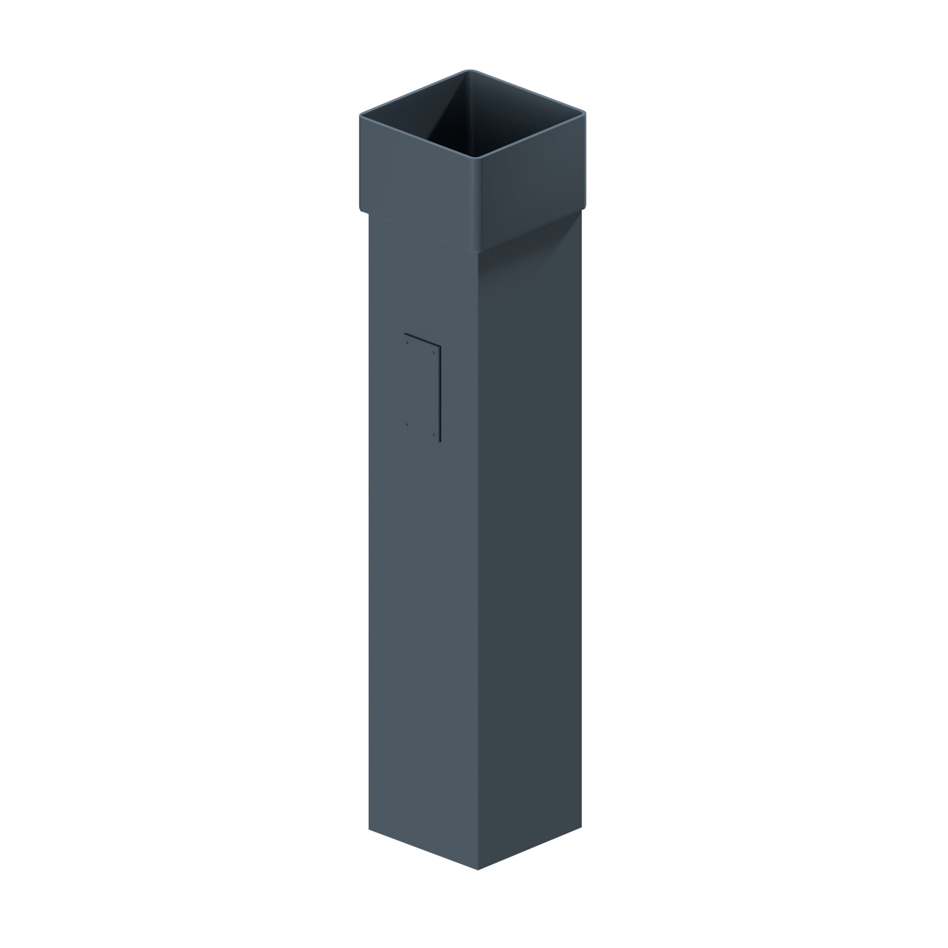 Dales Contemporary Square 150mm Downpipe - Rodding Access 750mm Long C