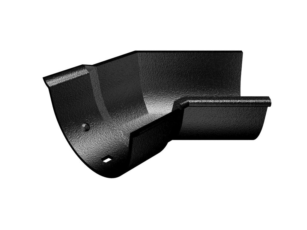 ARP Legacy - 114mm Deep Beaded Half Round Gutter (90-135) Degree Angle