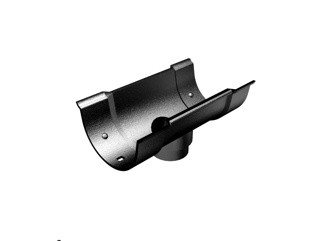 ARP Legacy - 114mm Deep Beaded Half Round Gutter Outlets - Aluminium Gutters Direct