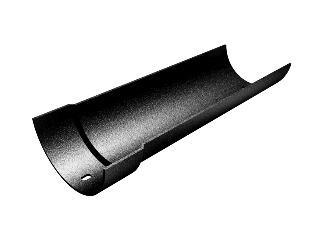 ARP Legacy - (100-150mm) Plain Half Round Gutter (1.8m) Lengths - Aluminium Gutters Direct