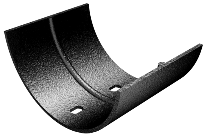 ARP Legacy - (100-150mm) Plain Half Round Gutter Union Connector - Aluminium Gutters Direct