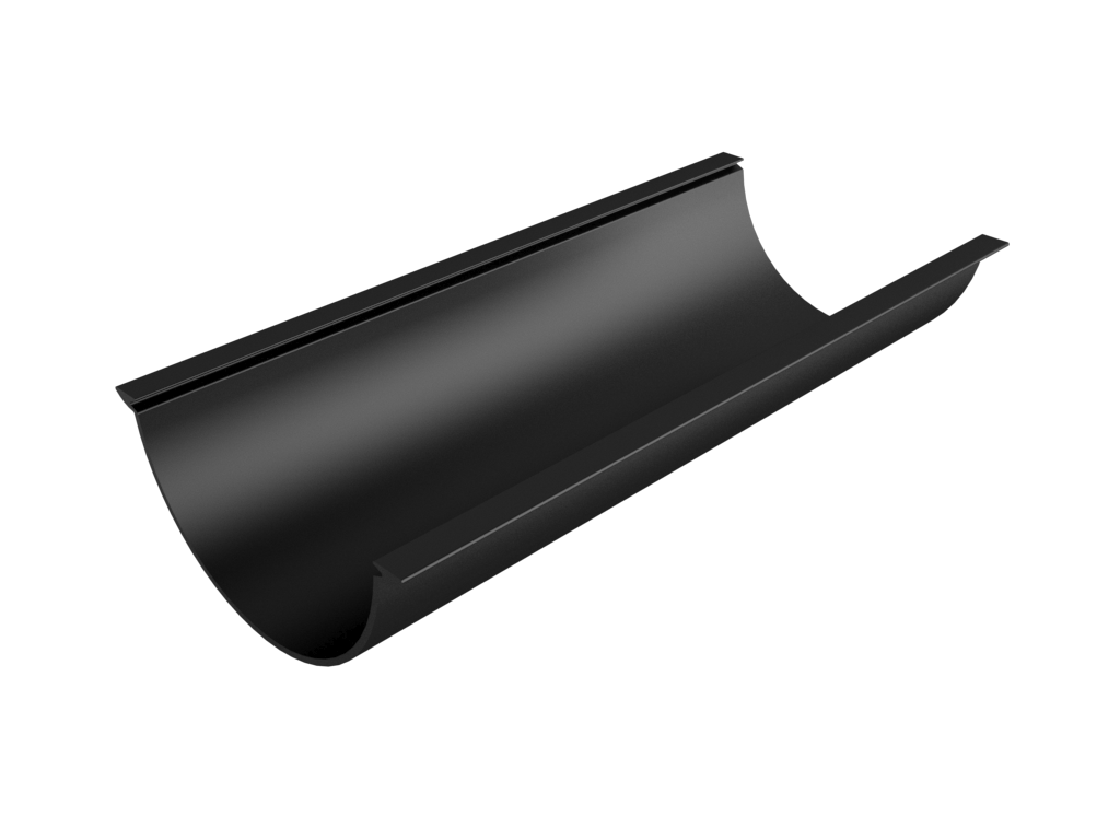 ARP Sentinel - (114-150mm) Beaded Half Round Gutter (0.5-3m) Lengths - Aluminium Gutters Direct