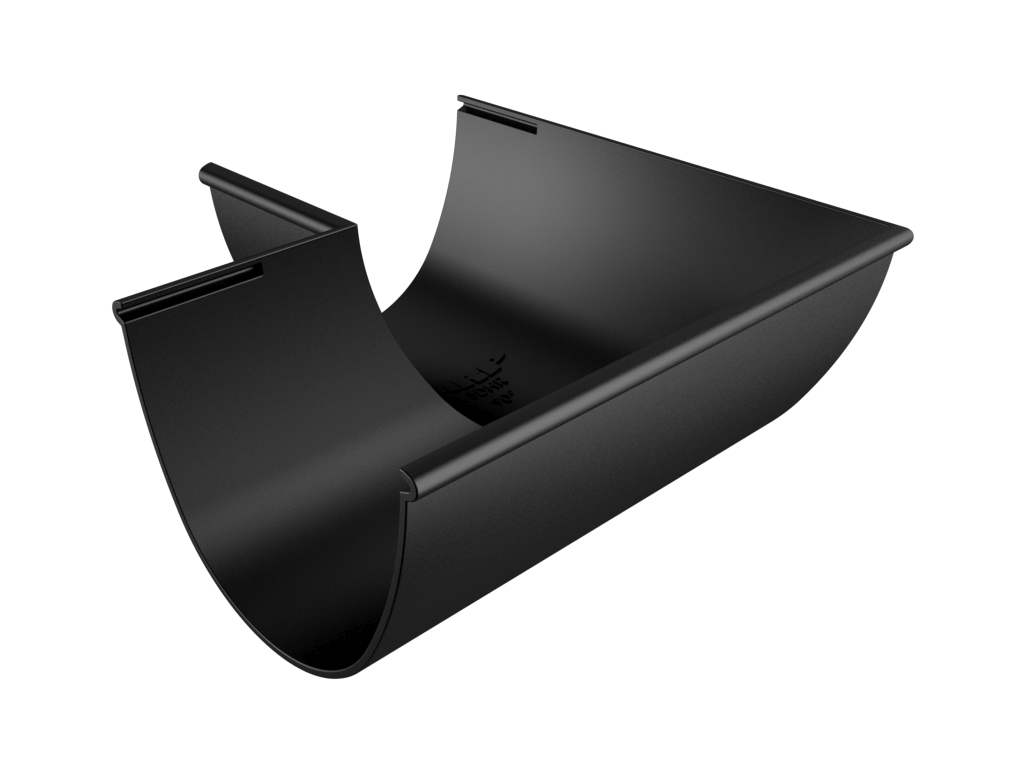 ARP Sentinel - 125mm Beaded Deepflow Half Round Gutter (90-135) Degree Angle - Aluminium Gutters Direct
