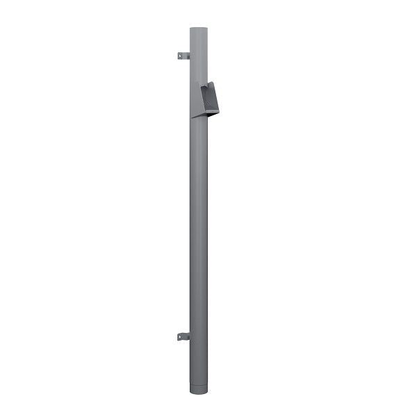 Lindab Painted Hot Dipped Galvanised Steel Vandal Reinforced Pipe with Raised Leaf Trap (102mm) - Aluminium Gutters Direct