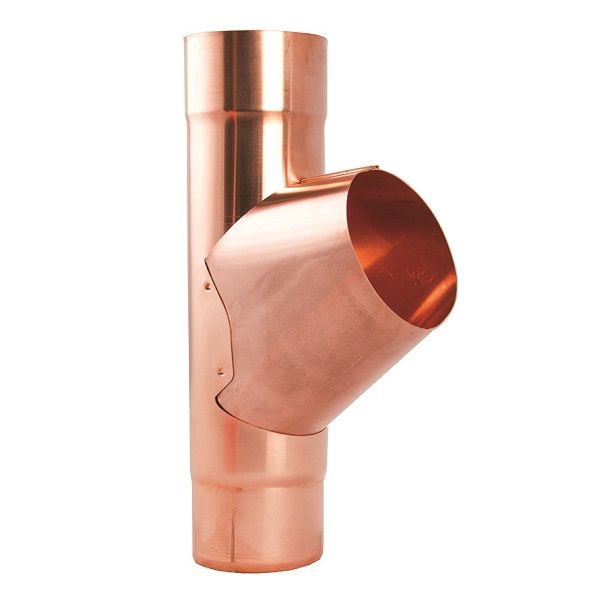 Lindab Copper Pipe Branch (75mm - 100mm) - Aluminium Gutters Direct