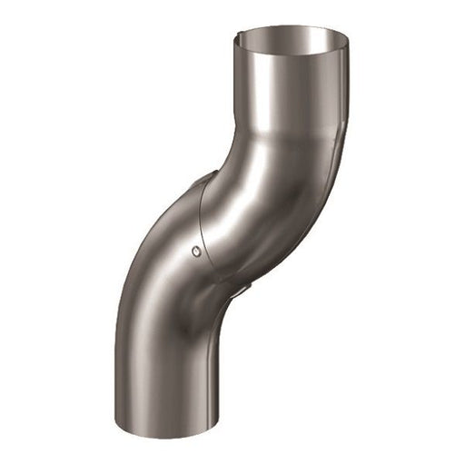 Lindab Galvanised Steel One-Piece Offset (75mm - 100mm) - Aluminium Gutters Direct