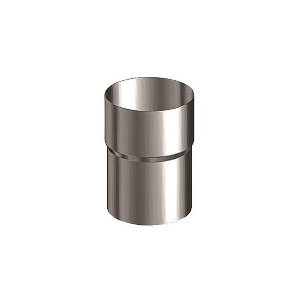 Lindab Galvanised Steel Pipe Connector (75mm - 120mm) - Aluminium Gutters Direct