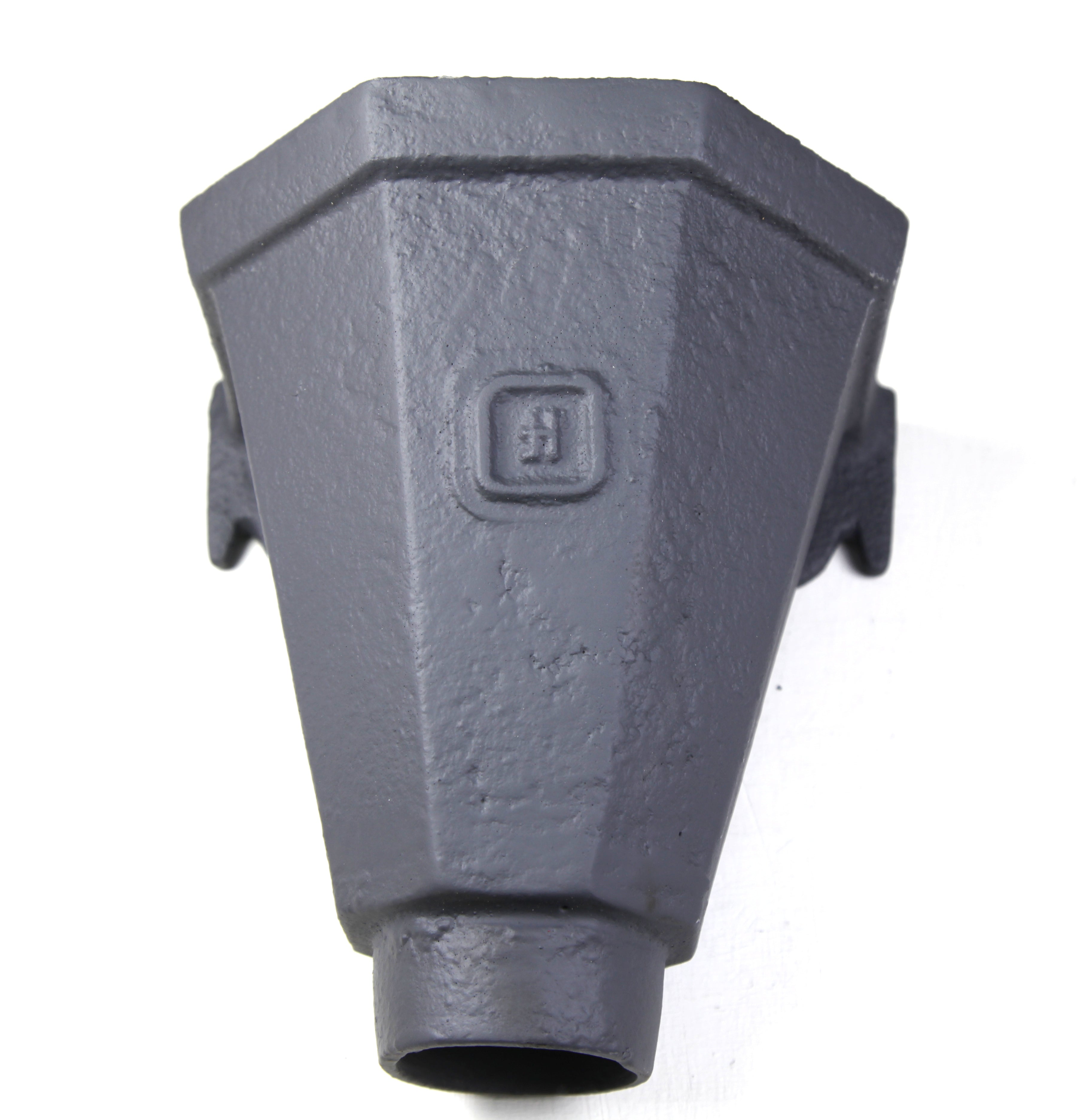 Hargreaves - Cast Iron Hopper Head H0 Flatback - Aluminium Gutters Direct