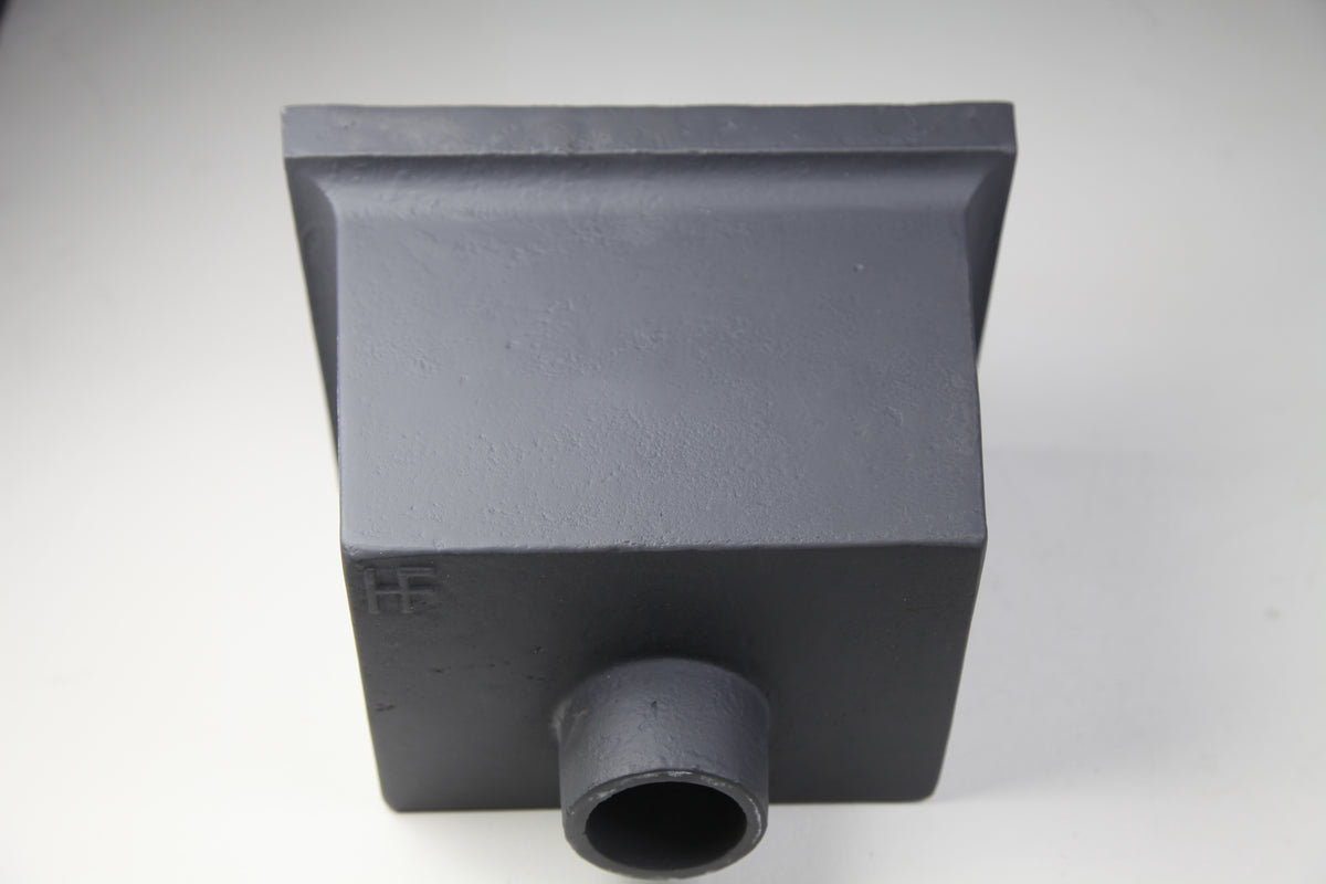 Hargreaves - Cast Iron Hopper Head 255x178mm H460 Hopper - Aluminium Gutters Direct