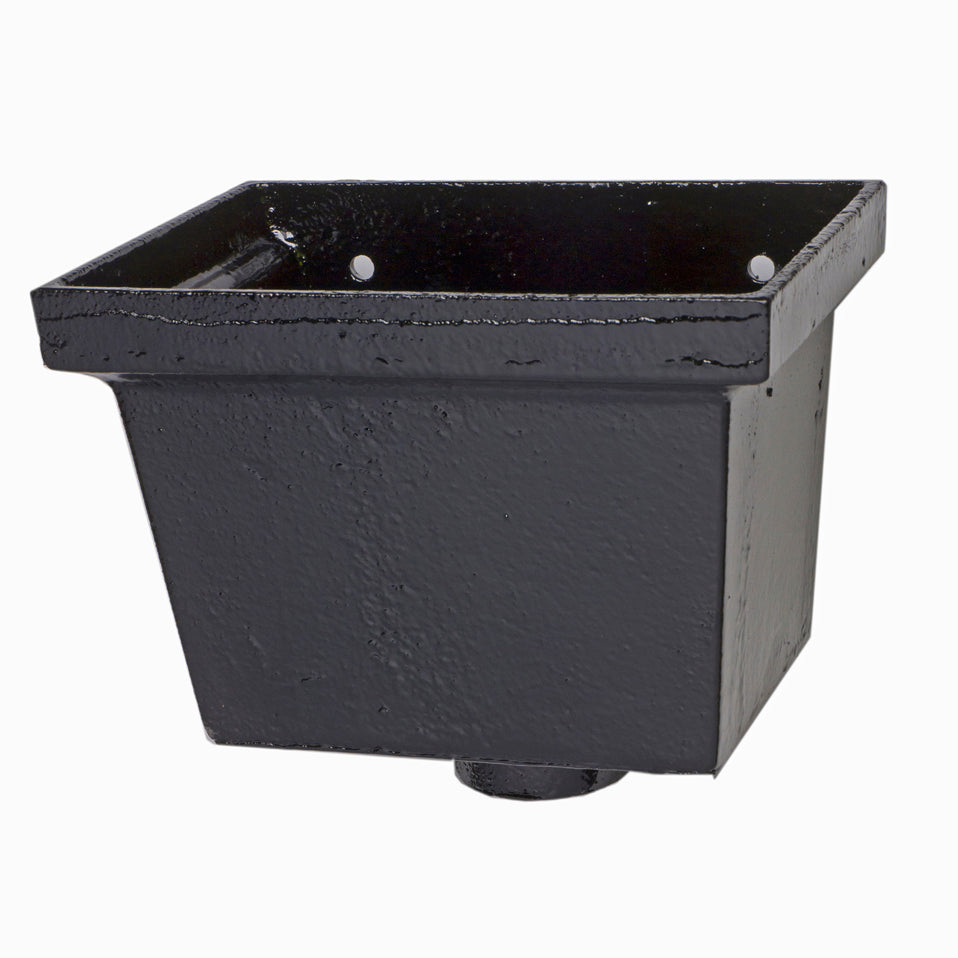 Hargreaves - Cast Iron Hopper Head 255x178mm H460 Hopper - Aluminium Gutters Direct