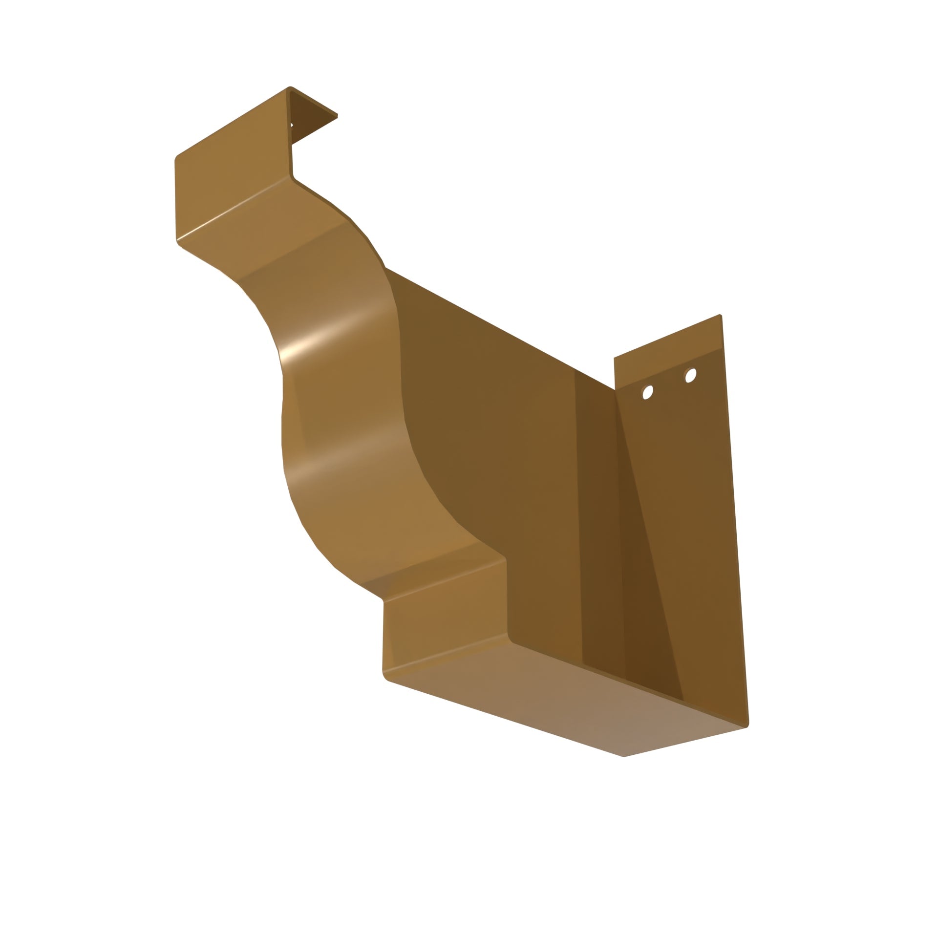 Dales Severn (205x105) - Left Hand Stopend - Aluminium Gutters Direct