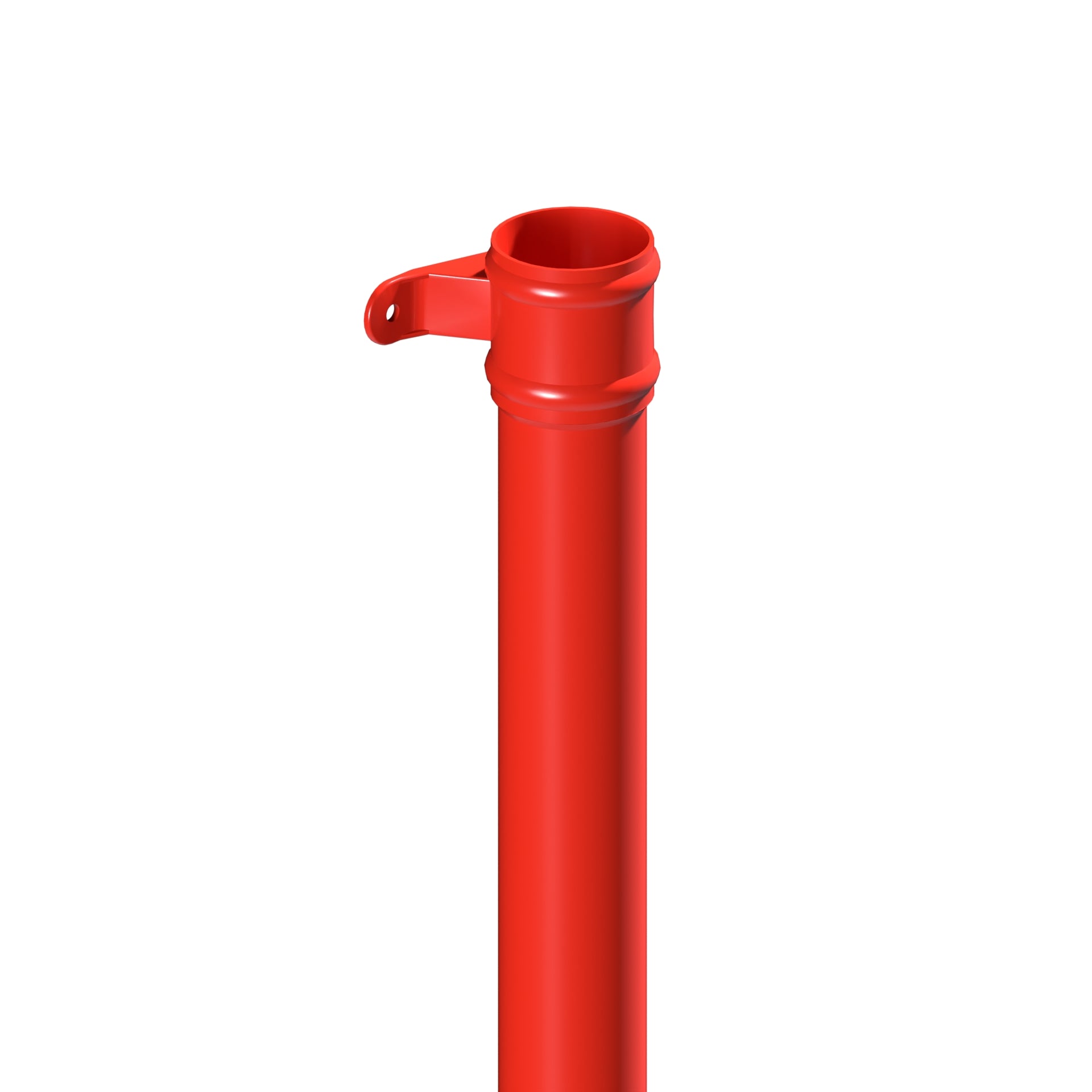 Dales Traditional Round 76.2mm Dia Downpipe - 1.5m Length CW Cast Eared Collar