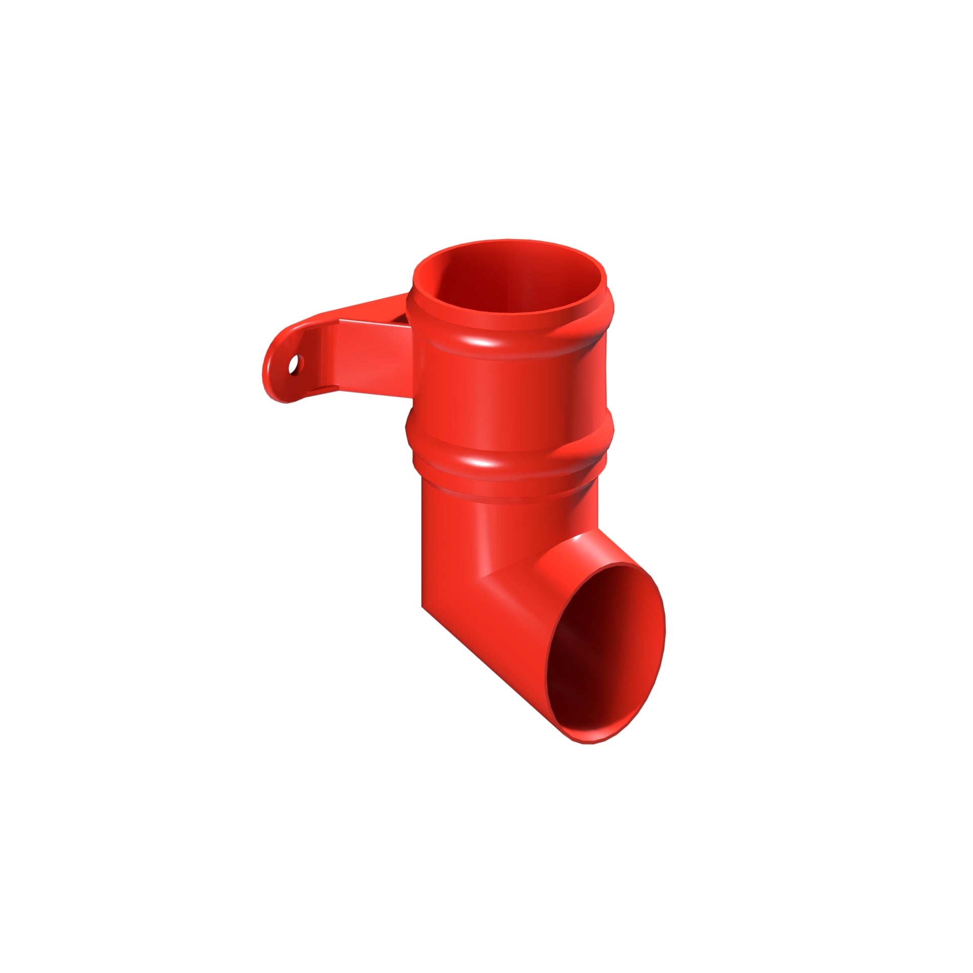 Dales Traditional Round 76.2mm Dia Downpipe - 112.5 Degree Pipe Shoe CW Cast Eared Collar