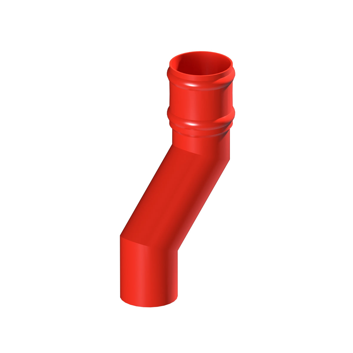 Dales Traditional Round 76.2mm Dia Downpipe - Pipe Offset 135 Degree (100mm Projection) CW Cast Collar