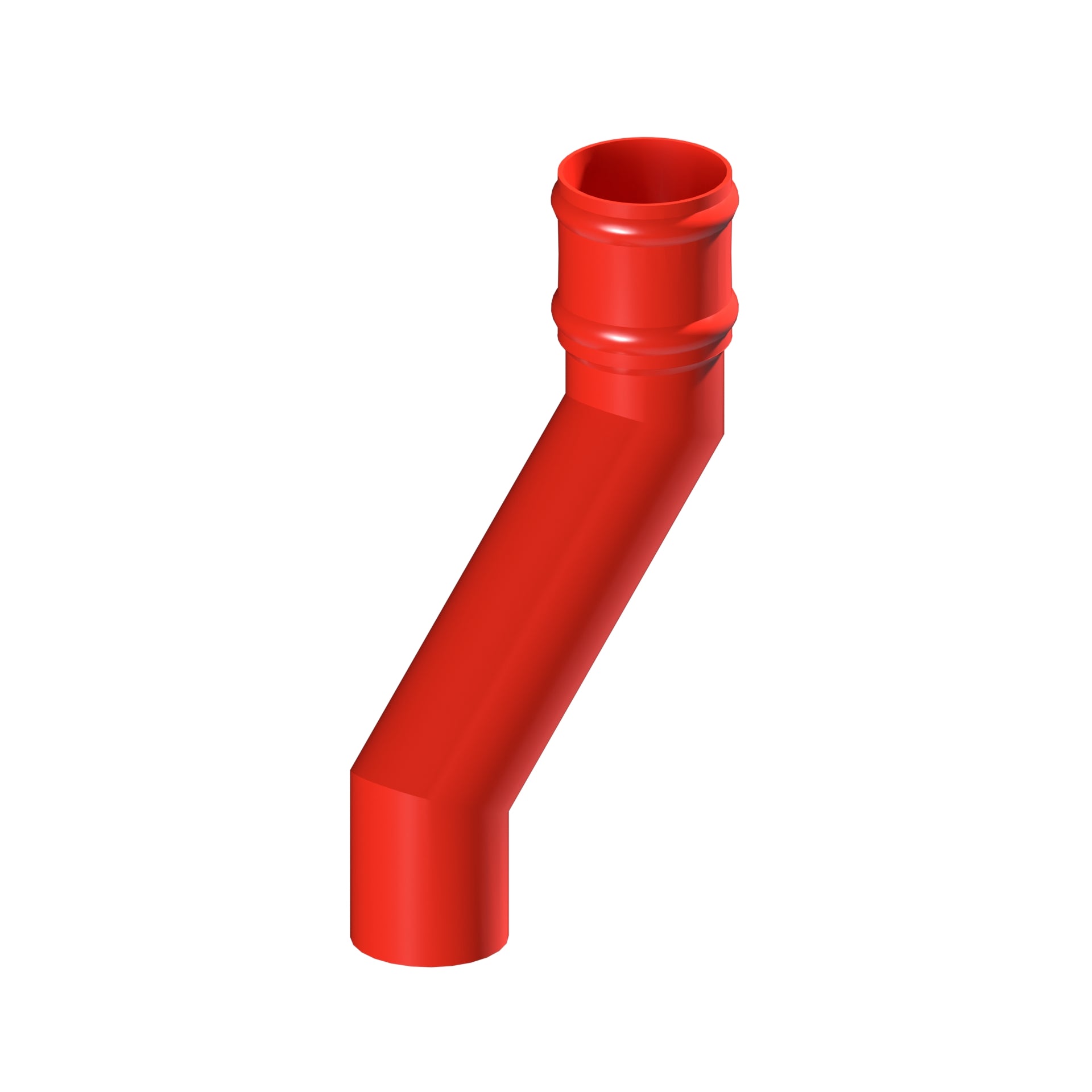 Dales Traditional Round 76.2mm Dia Downpipe - Pipe Offset 135 Degree (150mm Projection) CW Cast Collar