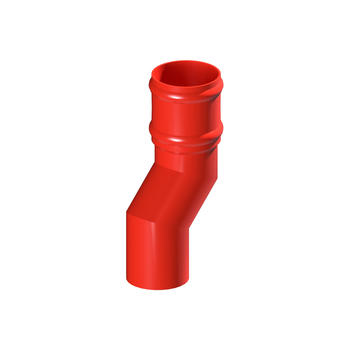 Dales Traditional Round 76.2mm Dia Downpipe - Pipe Offset 135 Degree (50mm Projection) CW Cast Collar
