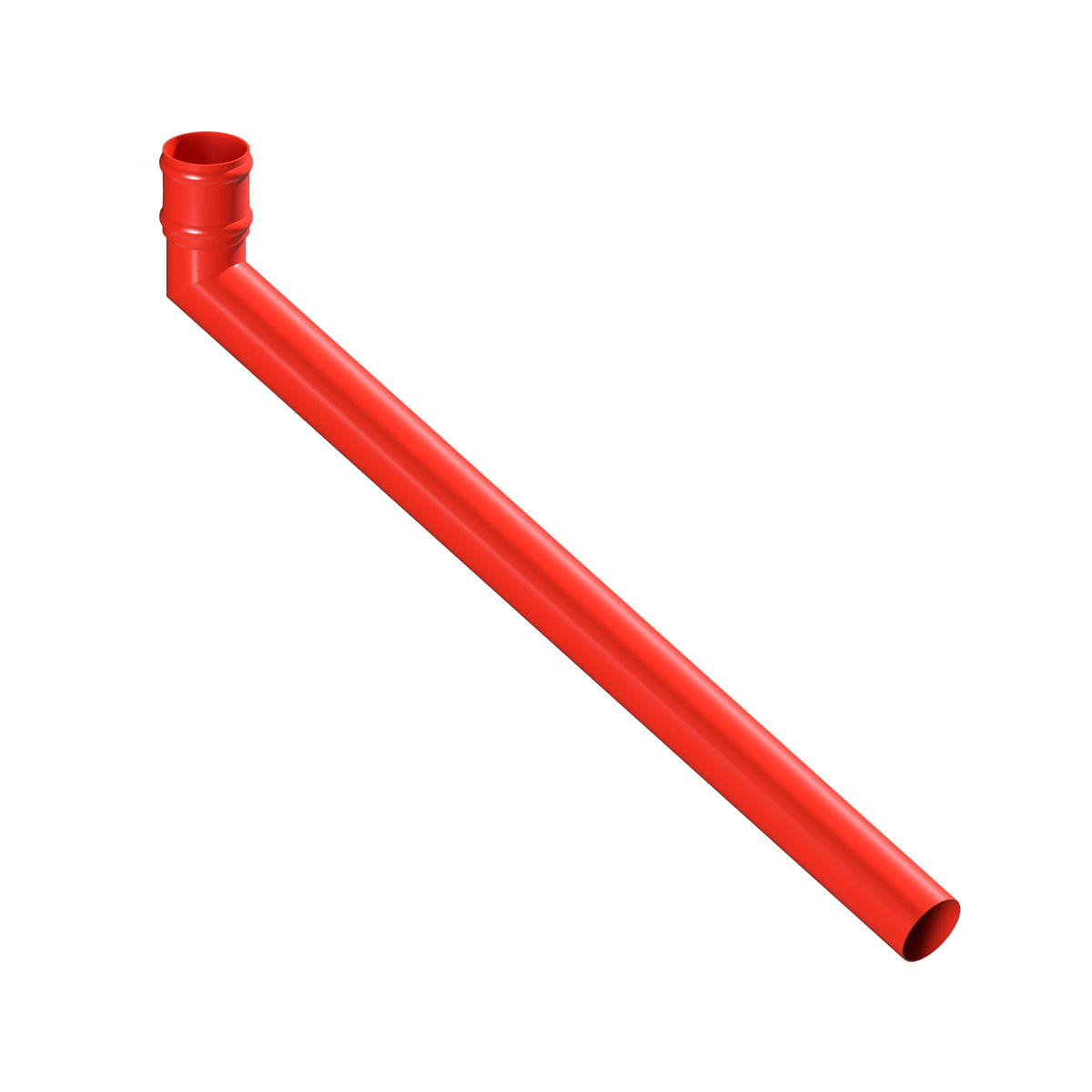 Dales Traditional Round 76.2mm Dia Downpipe - Long Tailed Elbow 112.5 Degree (1000mm Projection) CW Cast Collar
