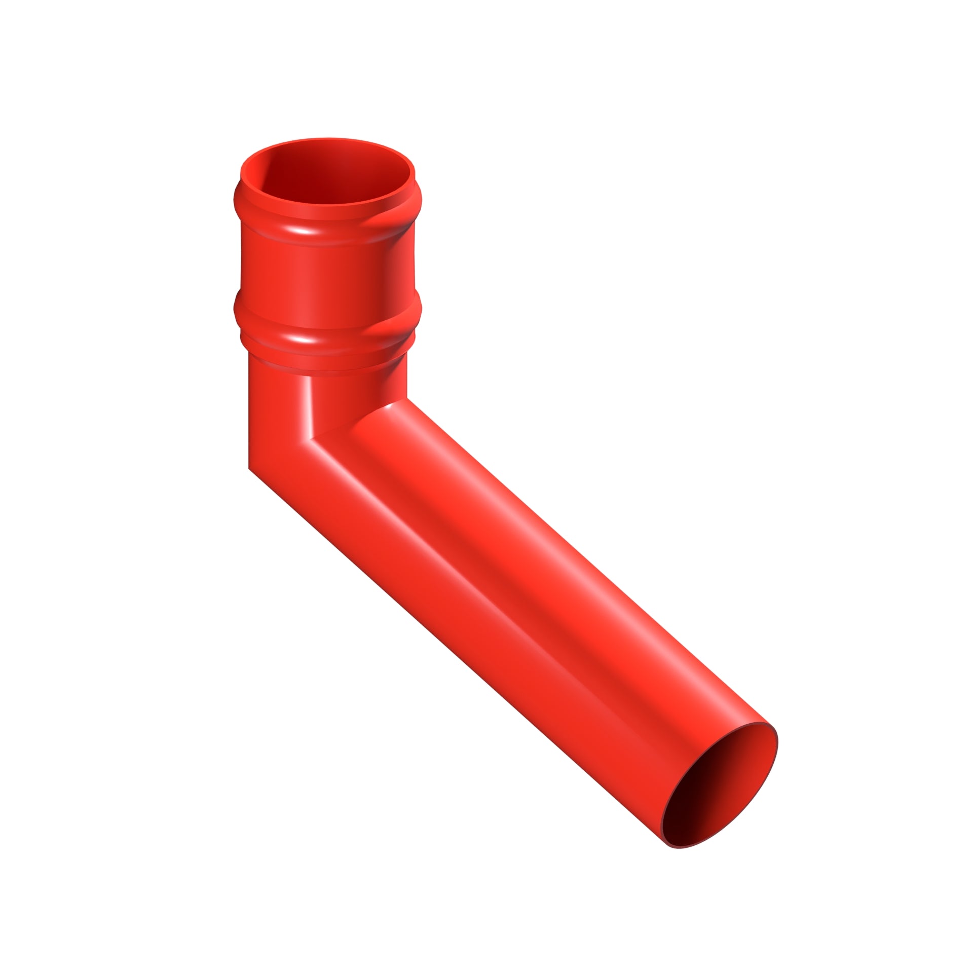 Dales Traditional Round 76.2mm Dia Downpipe - Long Tailed Elbow 112.5 Degree (300mm Projection) CW Cast Collar