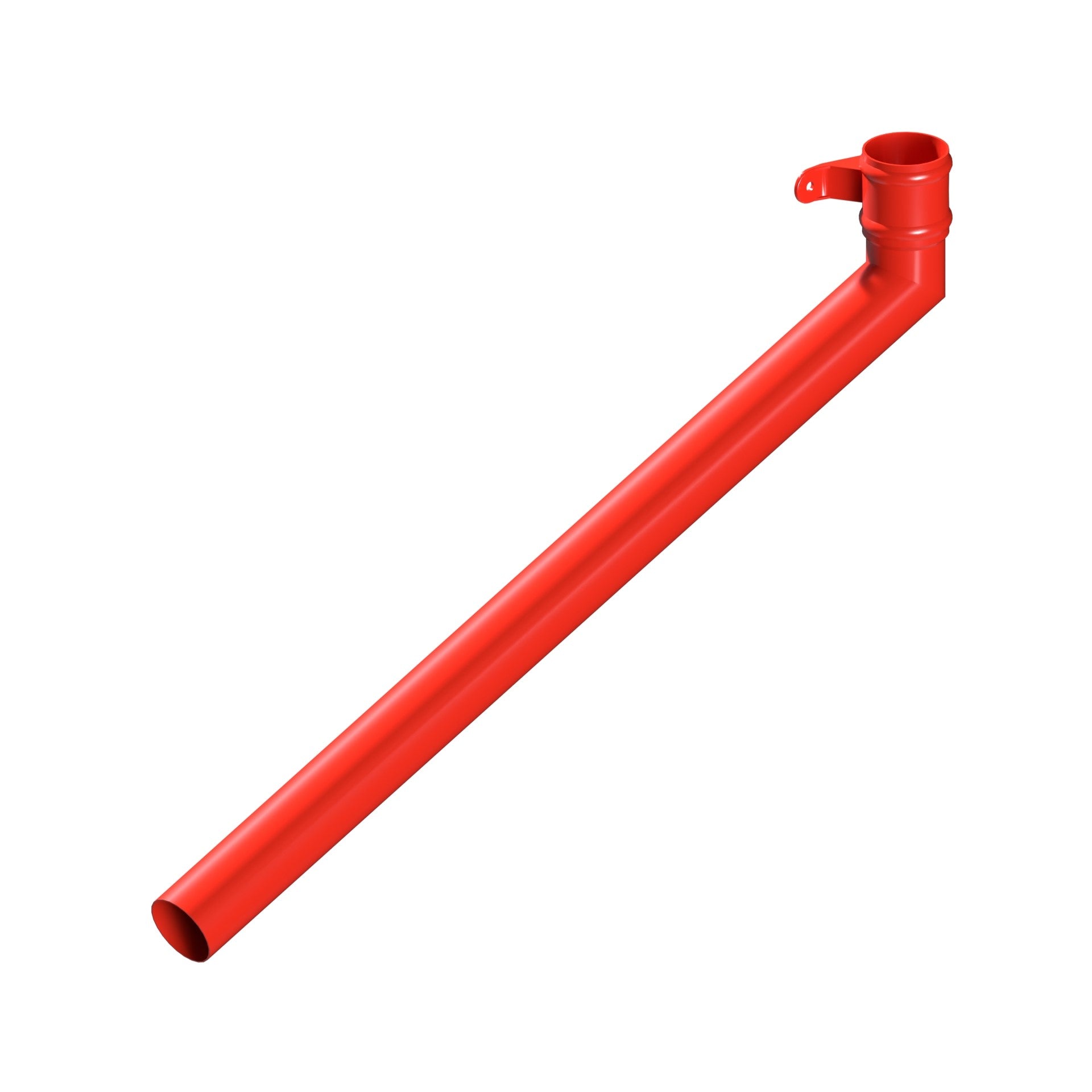 Dales Traditional Round 76.2mm Dia Downpipe - (Left Hand) Long Tailed Elbow 112.5 Degree (1000mm Projection) CW Cast Collar