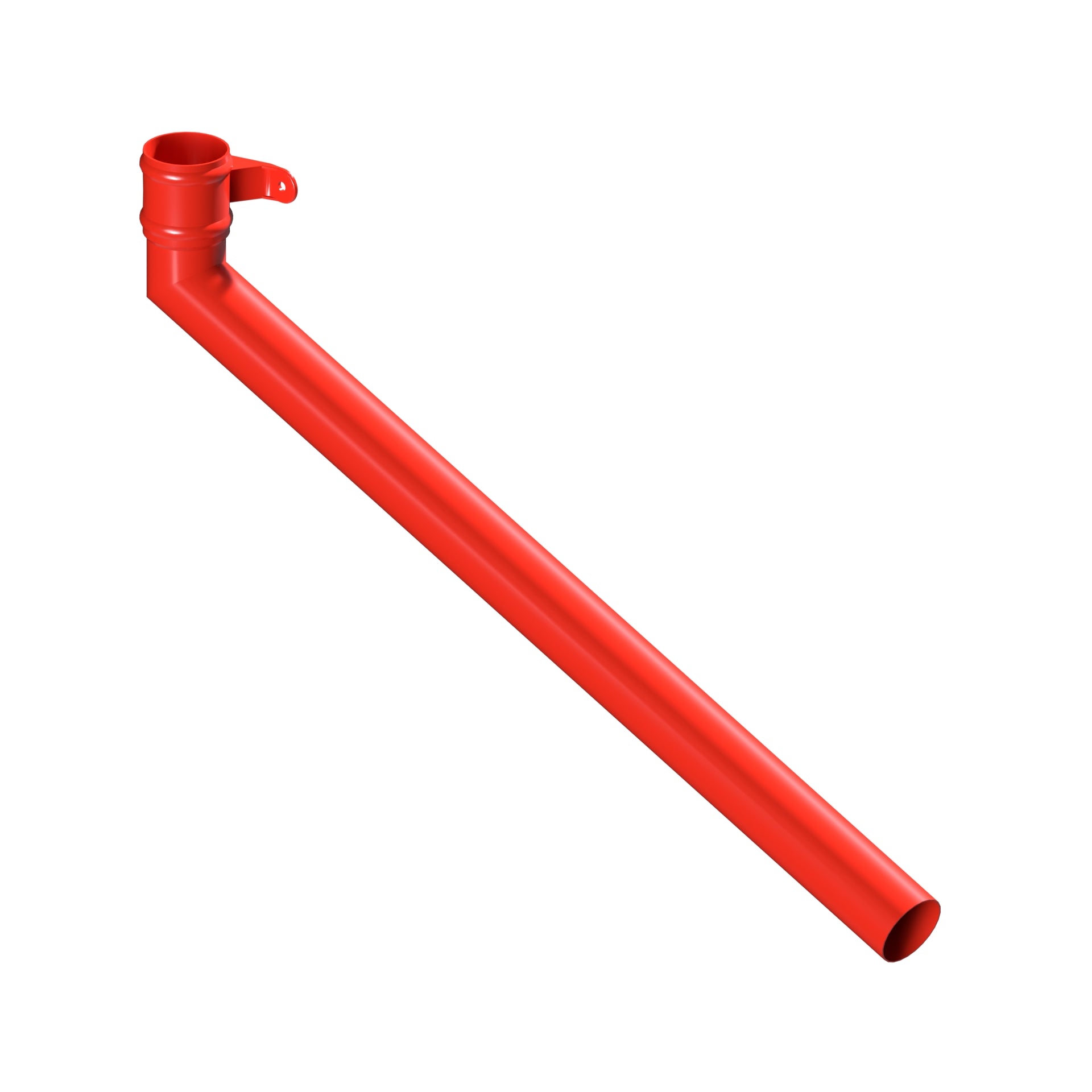 Dales Traditional Round 76.2mm Dia Downpipe - (Right Hand) Long Tailed Elbow 112.5 Degree (1000mm Projection) CW Cast Collar
