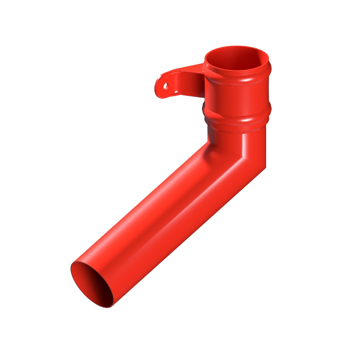 Dales Traditional Round 76.2mm Dia Downpipe - (Left Hand) Long Tailed Elbow 112.5 Degree (300mm Projection) CW Cast Collar
