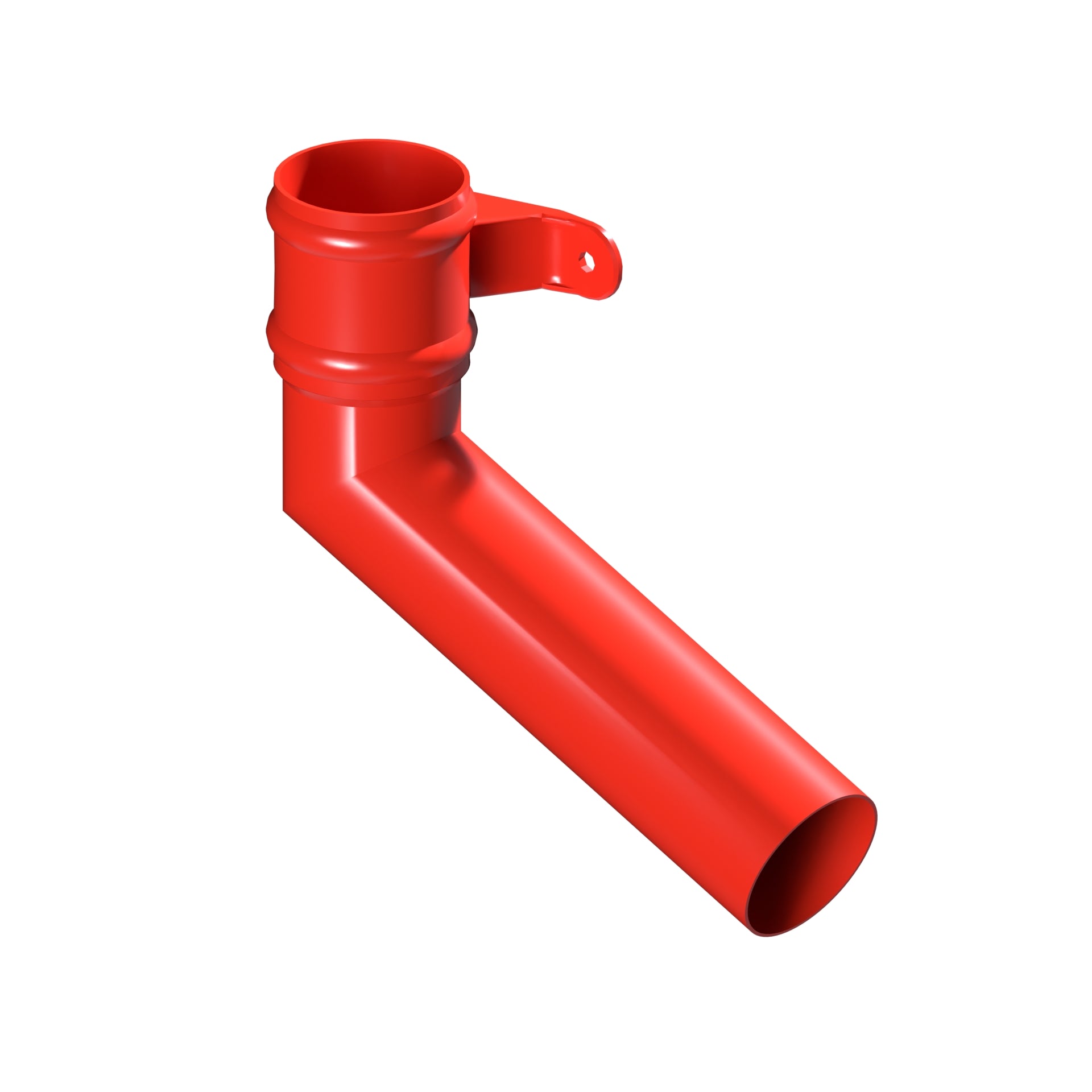Dales Traditional Round 76.2mm Dia Downpipe - (Right Hand) Long Tailed Elbow 112.5 Degree (300mm Projection) CW Cast Collar