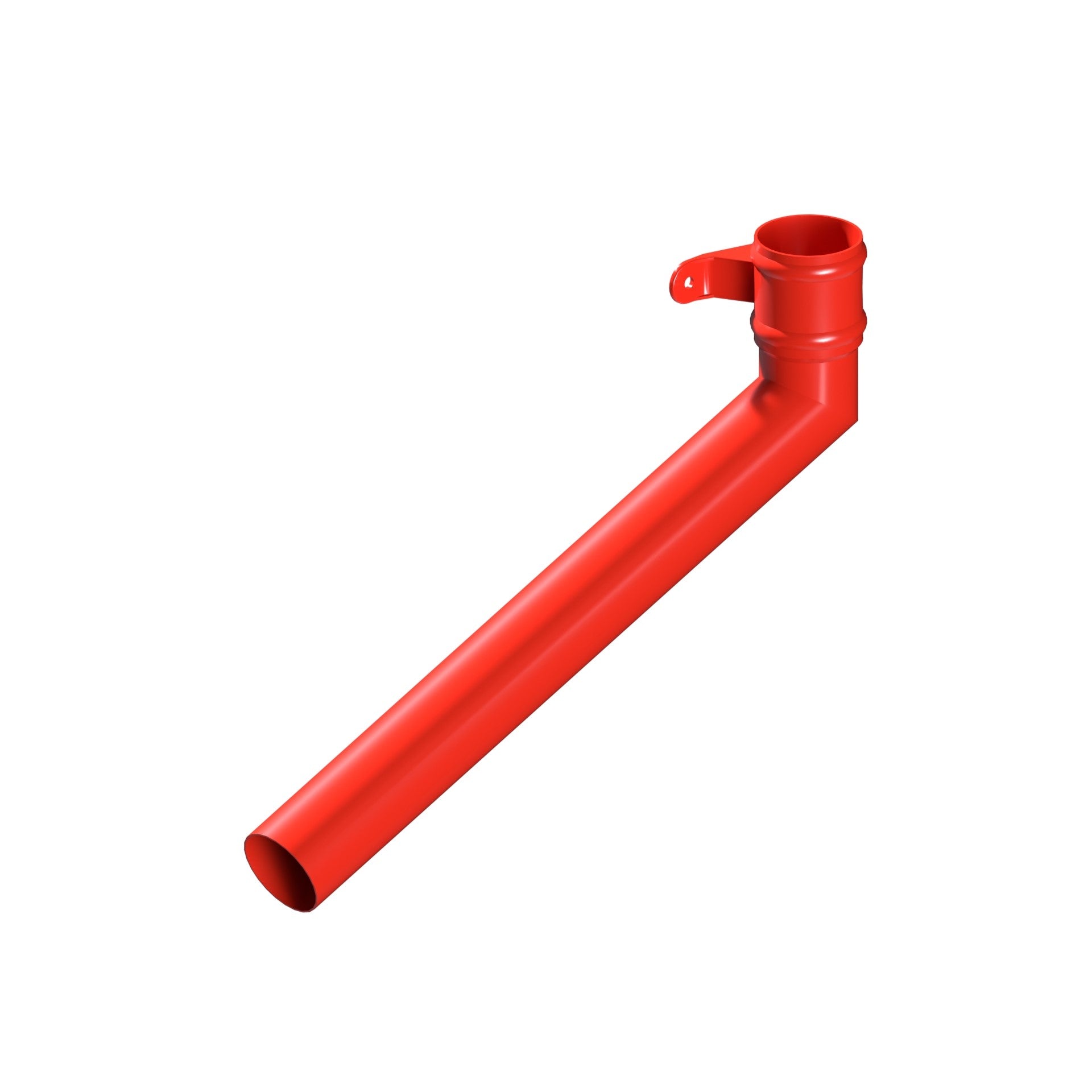 Dales Traditional Round 76.2mm Dia Downpipe - (Left Hand) Long Tailed Elbow 112.5 Degree (600mm Projection) CW Cast Collar