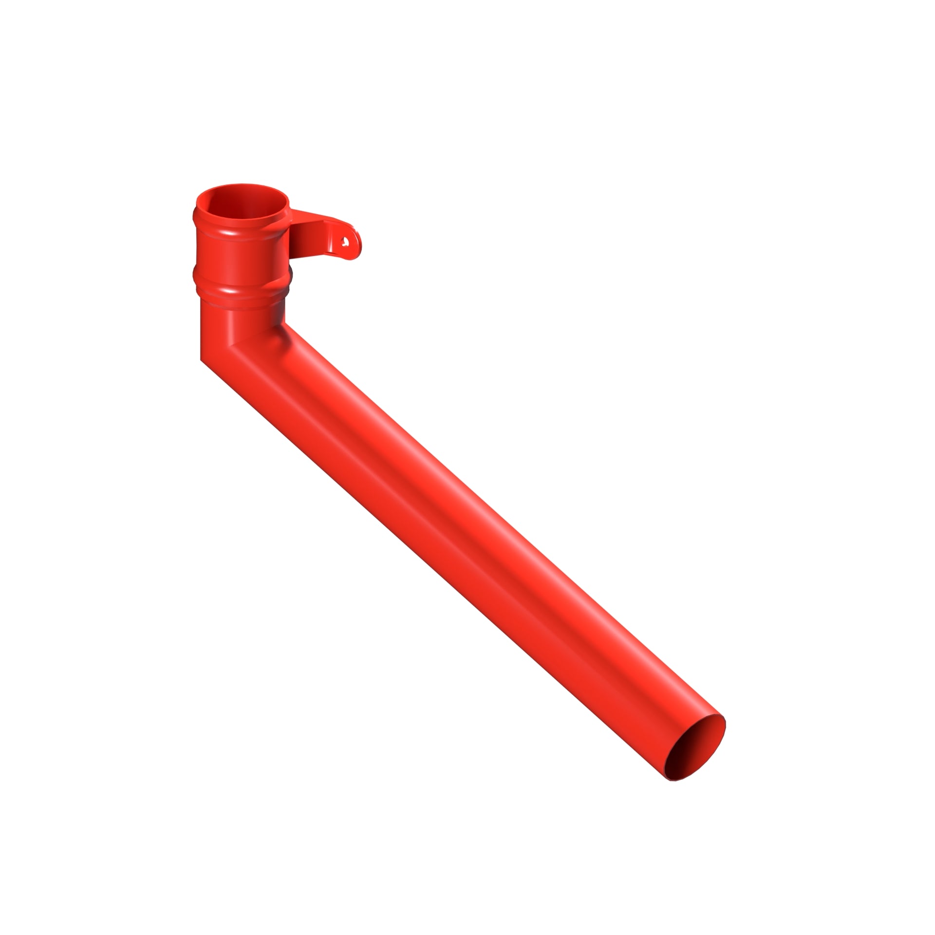 Dales Traditional Round 76.2mm Dia Downpipe - (Right Hand) Long Tailed Elbow 112.5 Degree (600mm Projection) CW Cast Collar