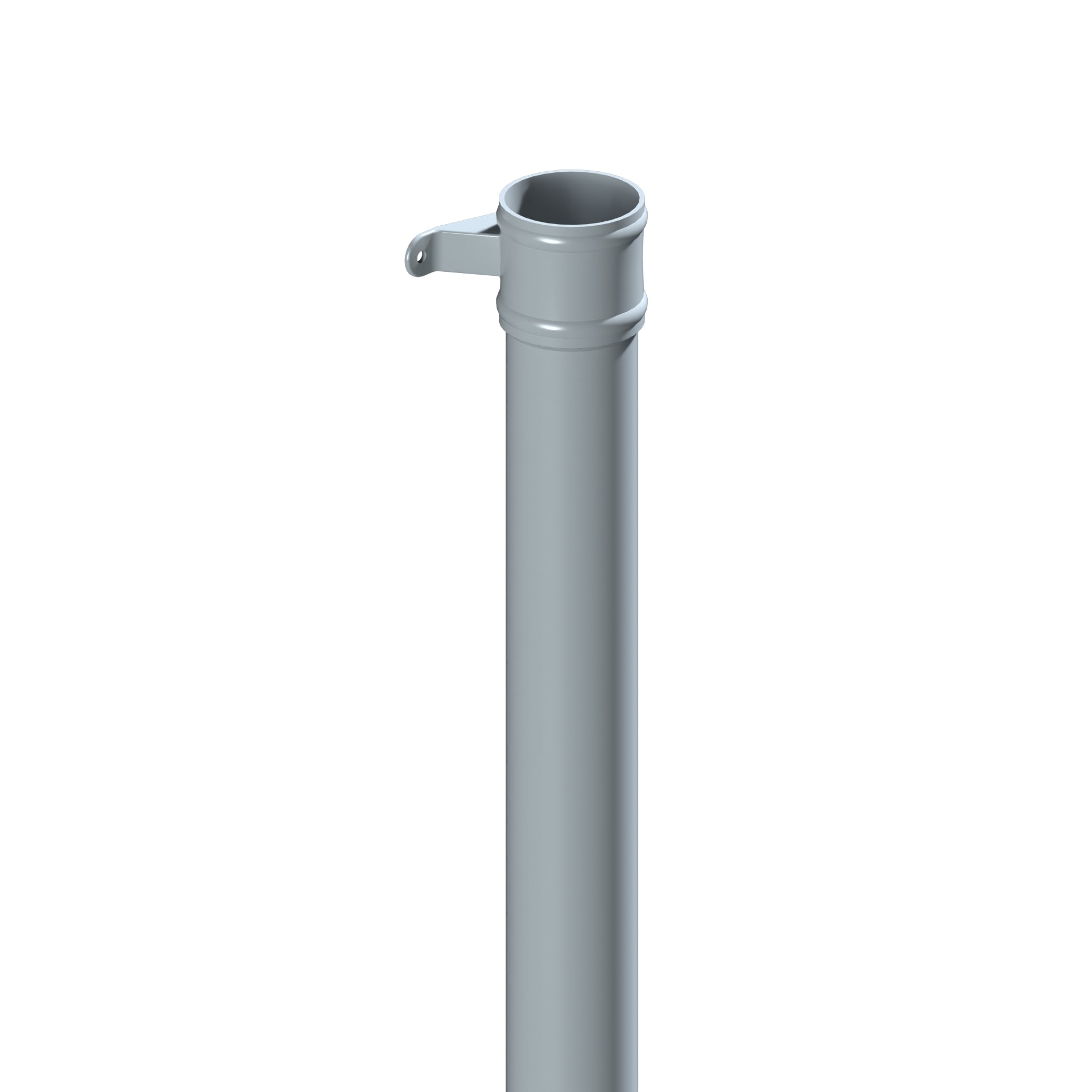 Dales Traditional Round 101.6mm Dia Downpipe - 1m Length CW Cast Eared Collar