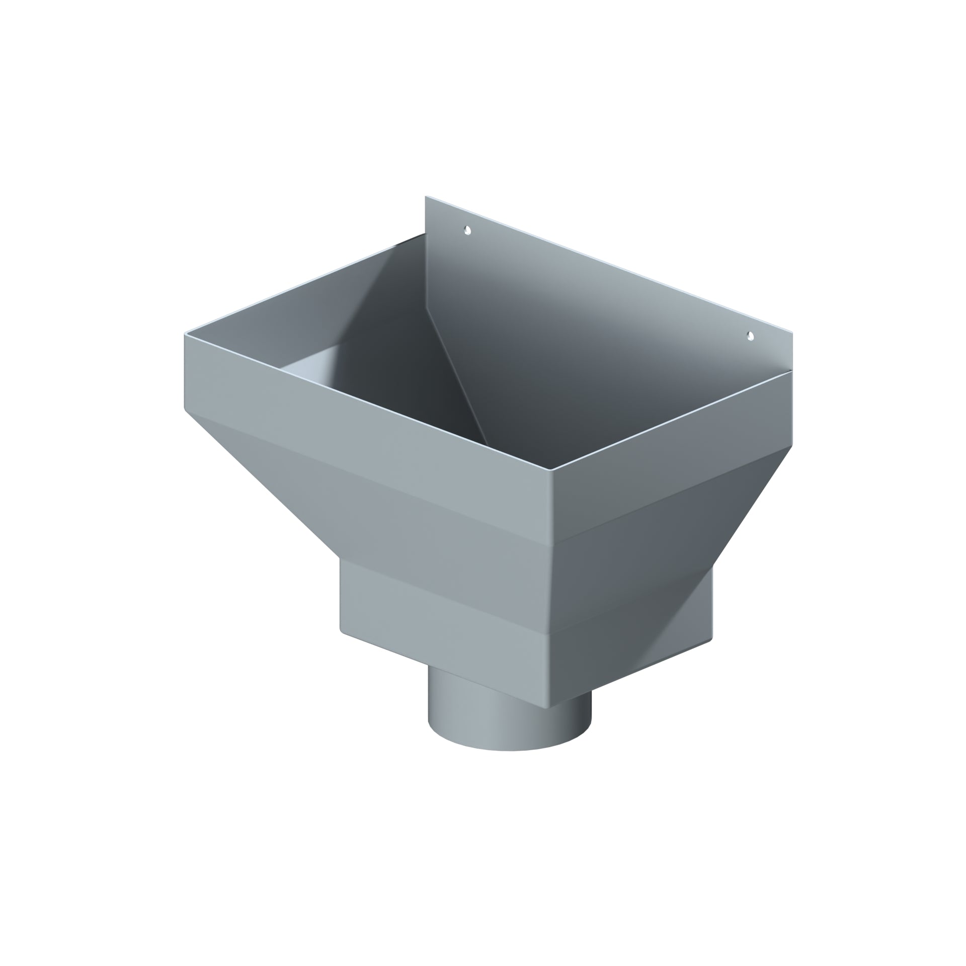Dales Traditional Round 101.6mm  Dia Downpipe - Standard Hopper 30 mm Offset