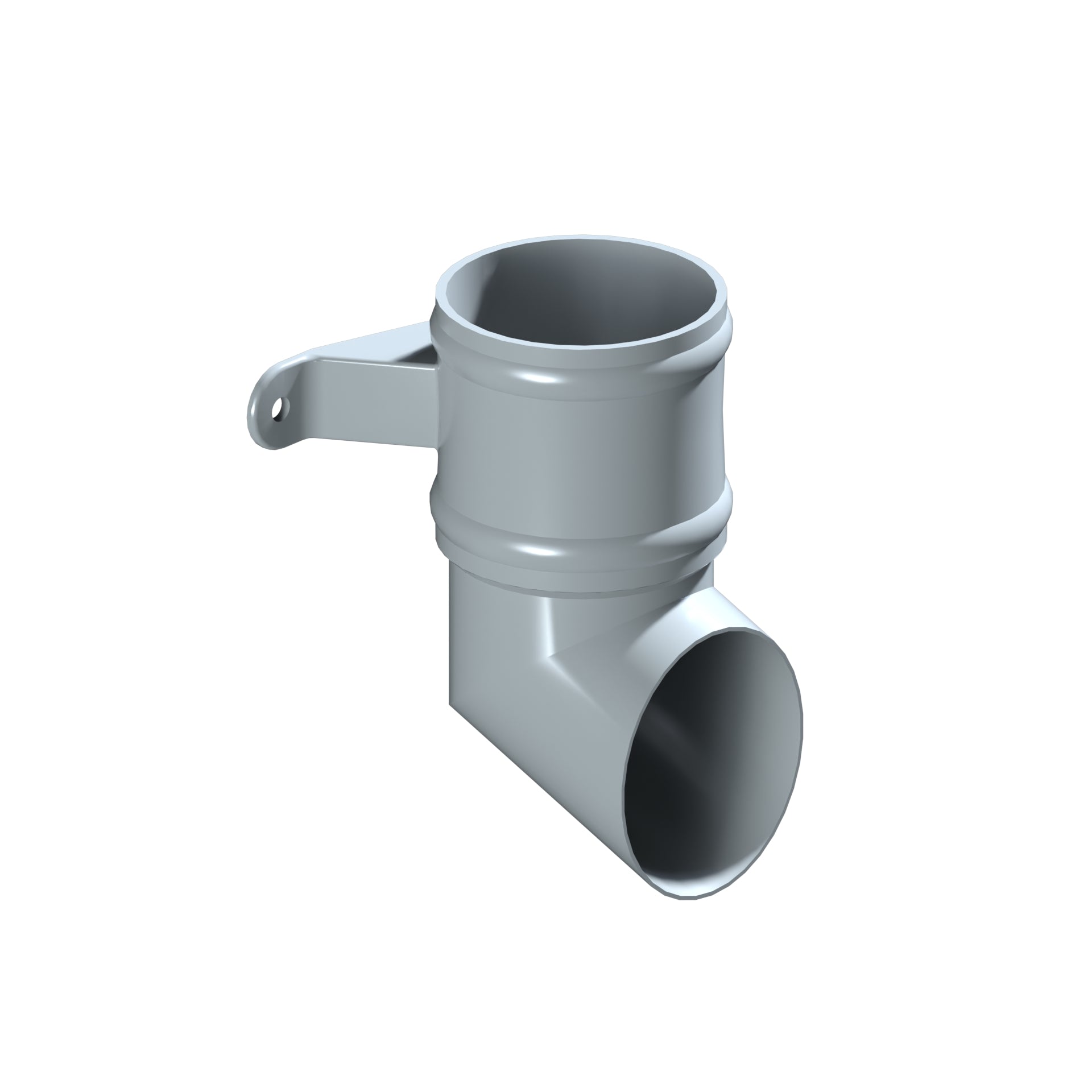 Dales Traditional Round 101.6mm Dia Downpipe - 112.5 Degree Pipe Shoe CW Cast Eared Collar