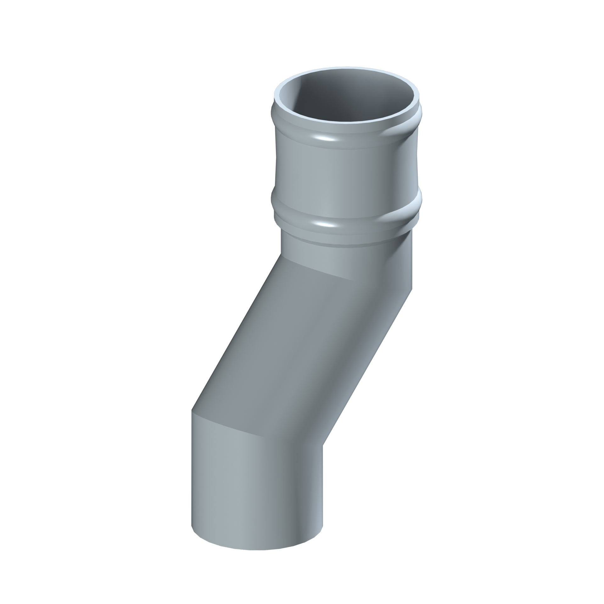 Dales Traditional Round 101.6mm Dia Downpipe - Pipe Offset 135 Degree (100mm Projection) CW Cast Collar